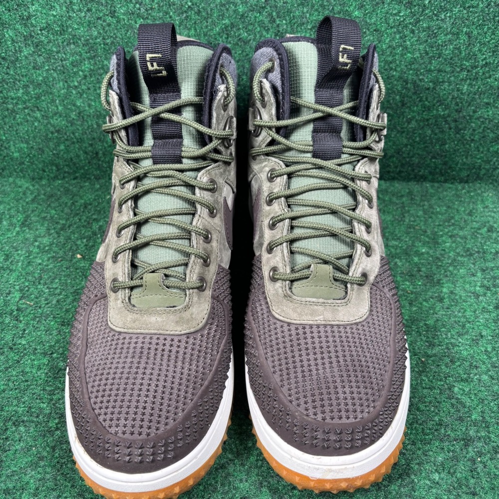 Nike Lunar Force 1 Duckboot Olive Green Winter Boots 805899-202 Mens 12 - Picture 3 of 7